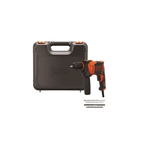 Black+Decker Berbequim com Percussão 710W bucha 13mm sem chave BEH710K - BEH710K-QS