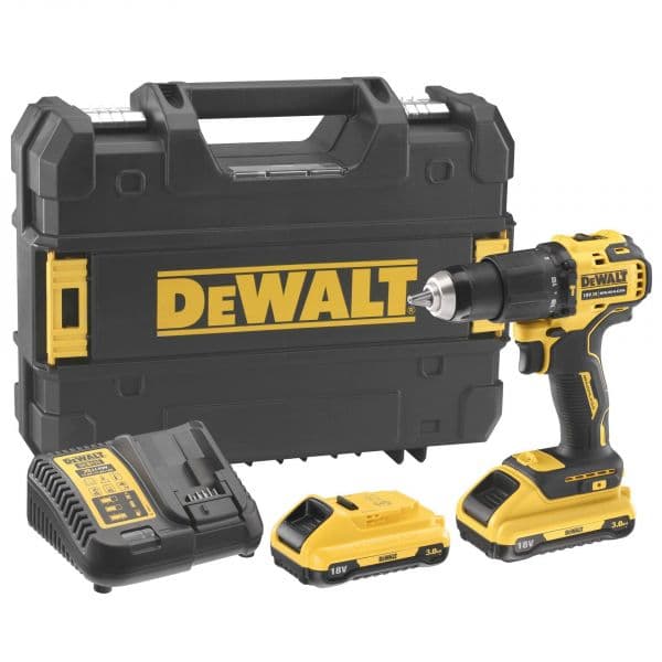 DeWalt Aparafusadora sem escovas XR 18V 13mm 65Nm Li-Ion 3Ah e mala TSTAK DCD709 - DCD709L2T-QW