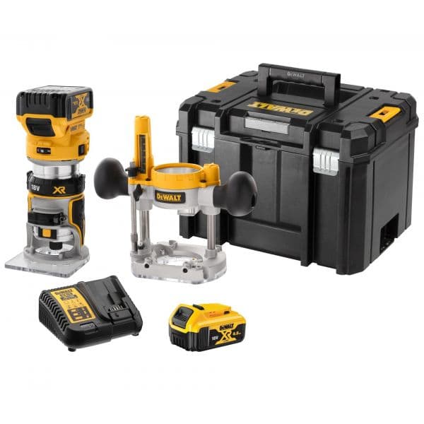 DeWALT Tupia Combo sem escovas XR 18V Li-Ion 5,0 Ah DCW604P2-QW