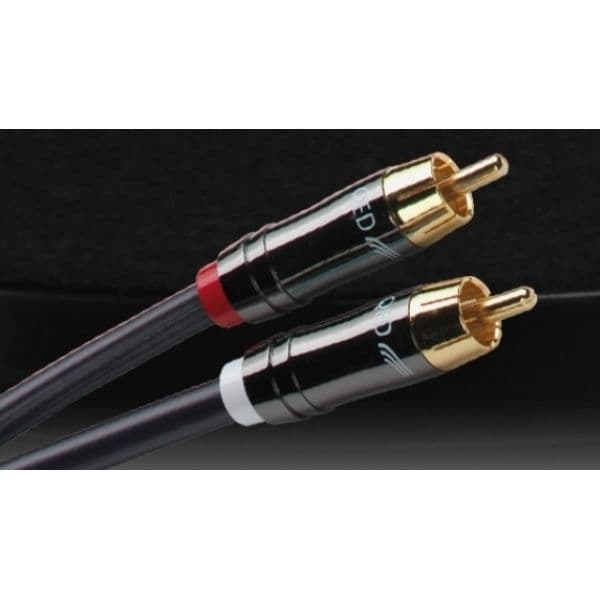 Qed Cabo RCA-RCA Perfomance Audio Graphite 60cm - QE6100