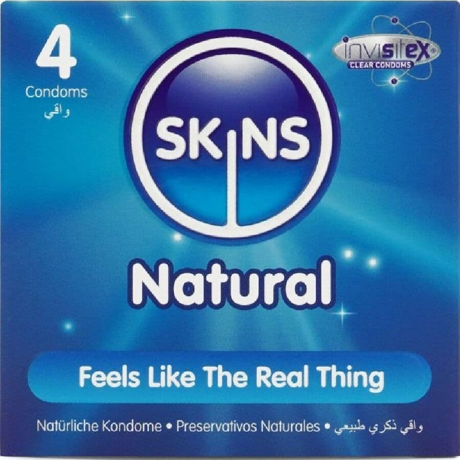 Skins Natural Preservativos Vanilla 4 Unidades