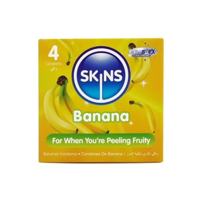 Skins Banana Preservativos 4 Unidades