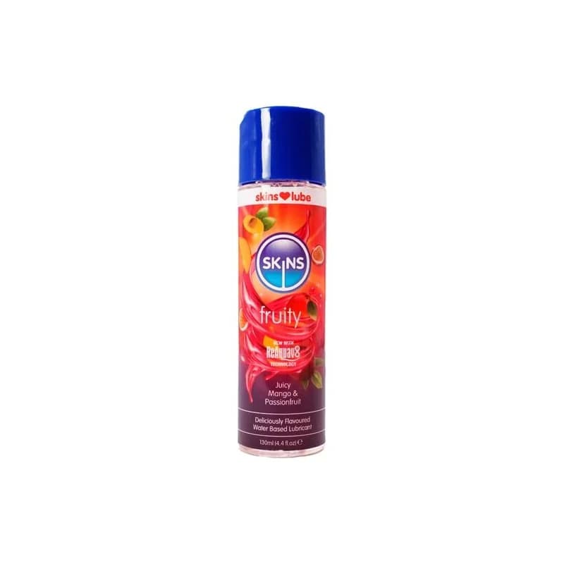 SKINS - LUBRIFICANTE À BASE DE ÁGUA COM SABOR FRUTADO DE MANGA E MARACUJÁ 130 ML