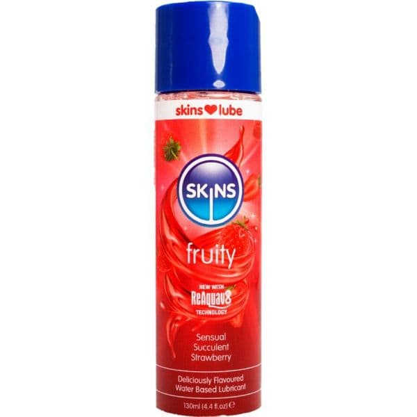 Skins Lubrificante À Base de Água Morango 130ml
