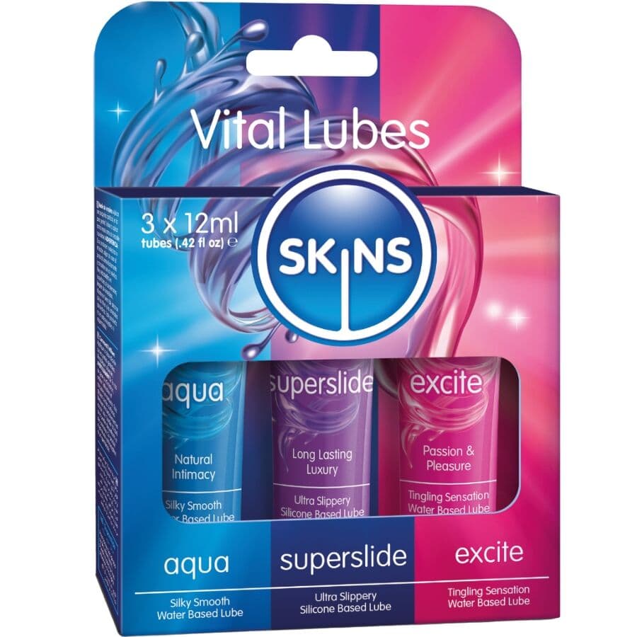 SKINS Kit Lubrificantes VITAL AQUA SUPERSLIDE EXCITE 3 x 12 ML