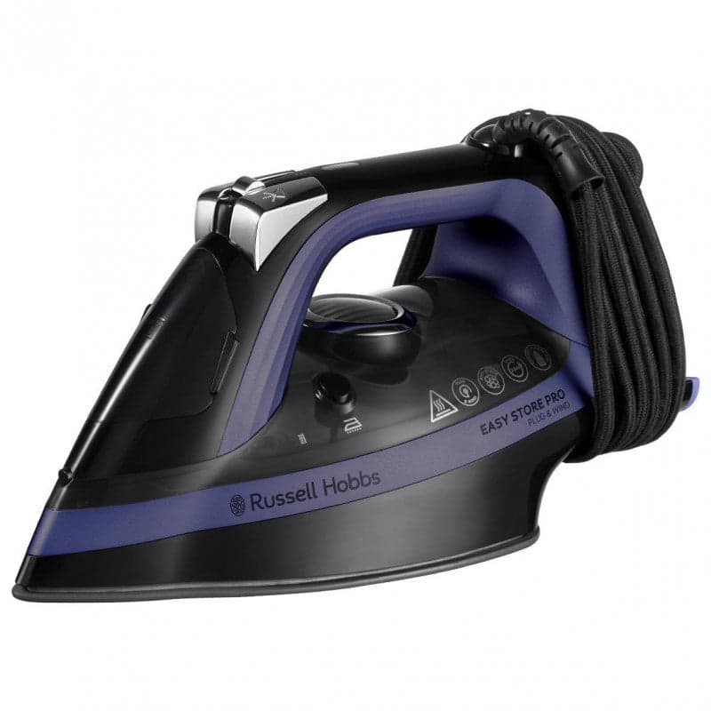 Ferro Russell Hobbs a Vapor Easy Store Pro Plug & Wind 2400W Preto