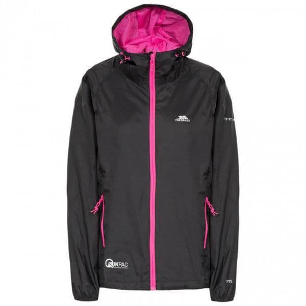 Trespass Qikpac Jacket Preto 2XS Mulher