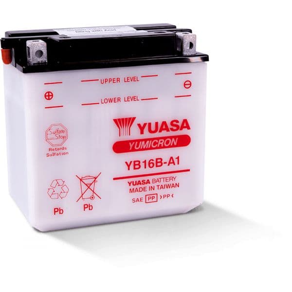 Yuasa Battery Bateria YB16B-A1 Combipack (com Electrolito)