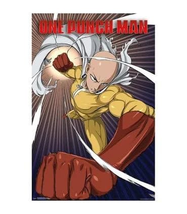 Cuadro 3D SAITAMA & GENOS ONE PUNCH MAN