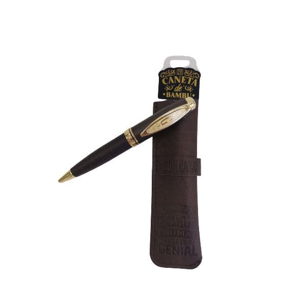 H&h Caneta de Bambú com Bolsa Gonçalo