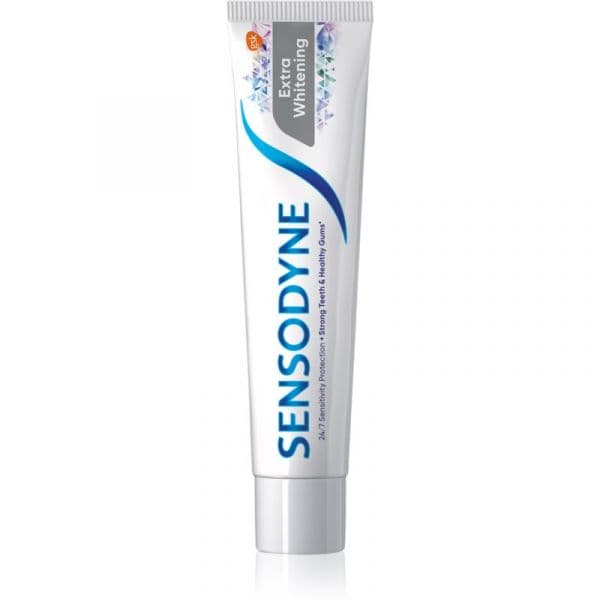 Sensodyne Extra Whitening Dentífrico Branqueador com Fluoreto para Dentes Sensíveis 75ml