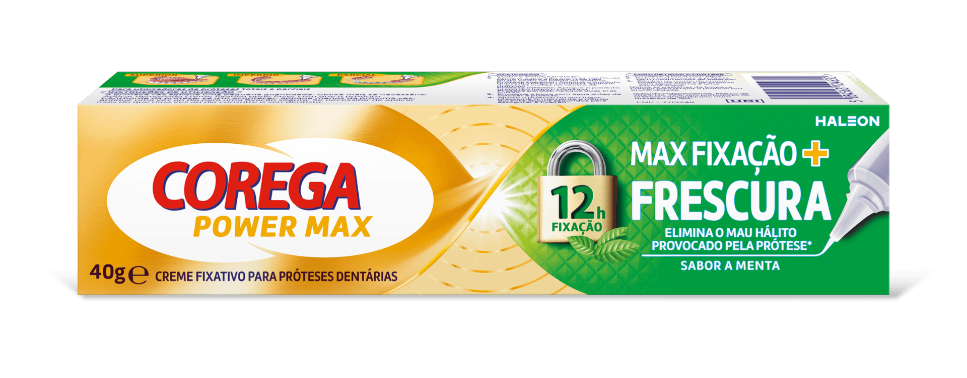 Corega Power Max Fixação + Frescura sabor a Menta 40g
