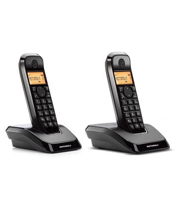 Teléfono Fijo Motorla S1202 Duo Negro