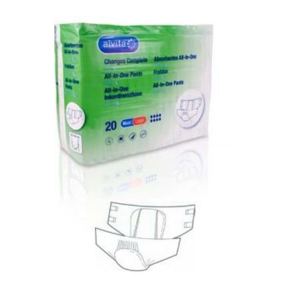 Fralda Incontinência Alvita Maxi M 20 Unidades