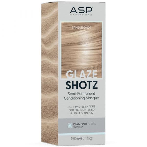 ASP Glaze Shotz Máscara de Coloração Semi-Permanente Sand Blonde 150ml