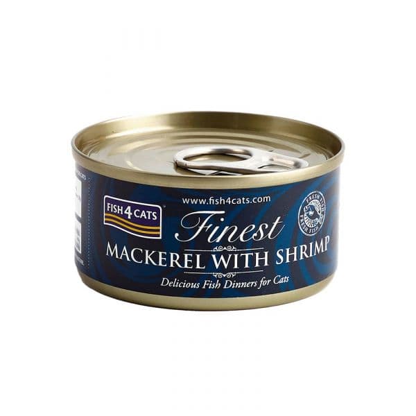 FISH4PETS F4C Finest Cavala com Camarões 70g