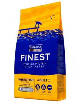 Fish4Dogs Finest - Ração Seca para Cão - Peixe Branco