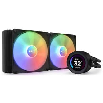 Nzxt Water Cooler CPU Kraken Elite 280 RGB Preto - RL-KR28E-B1