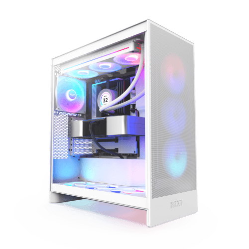 NZXT ATX H7 Flow RGB (2024) All White Vidro Temperado