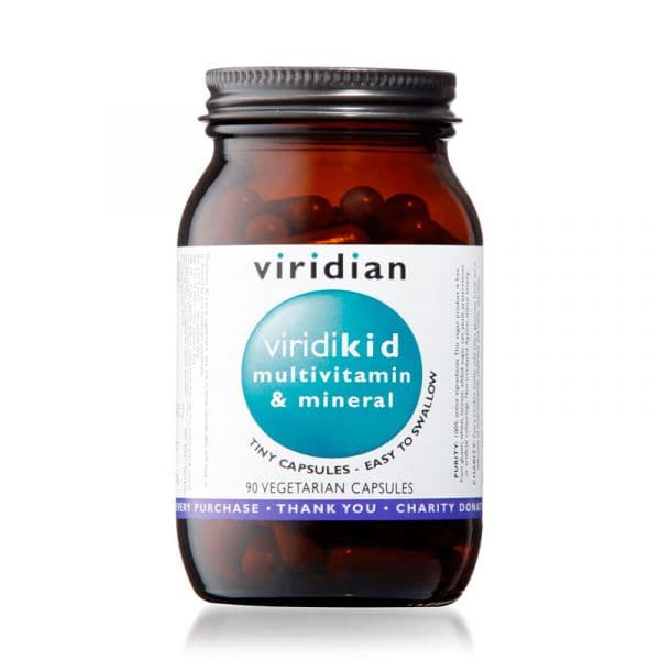 Viridian Virikid Multivitaminas e Minerais 90 Cápsulas
