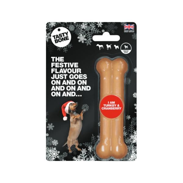 Tastybone Brinquedo Osso em Nylon para Cão Turkey & Cranberry