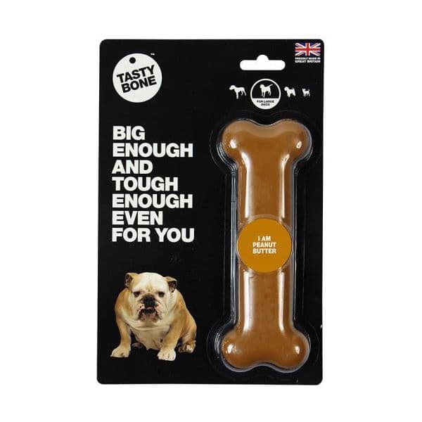 Tasty Bone Brinquedo Cão Bone L I Am Peanut Butter