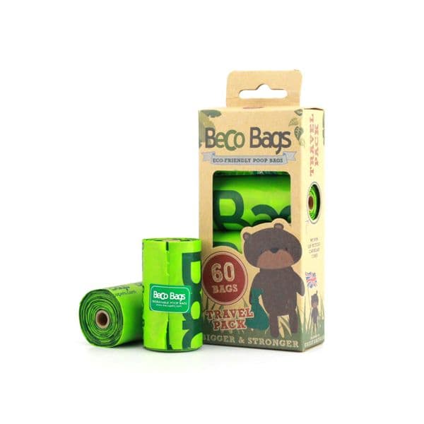 Beco Saco Higiene Substituição Poop Bags 60 Sacos Travel Pack (4x15)