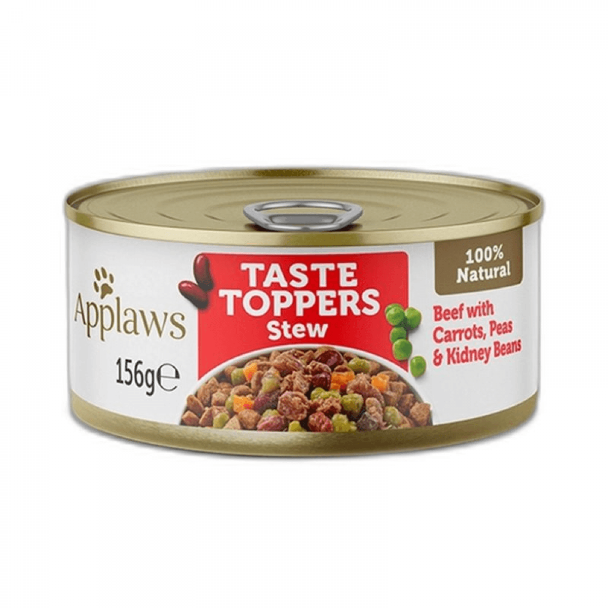 Ração Húmida Applaws Taste Toppers Guisado Vaca Cenoura Ervilhas Feijão 156g