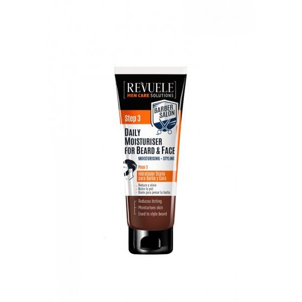 Revuele Men Care Barber Salon Daily Moisturiser For Beard & Face 80ml