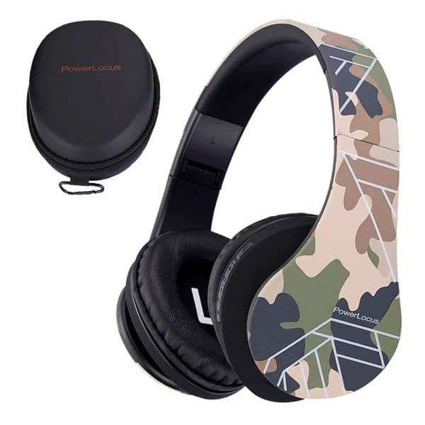 Powerlocus P2 Kids Auscultadores Sem Fios Bluetooth Camuflado Multicor