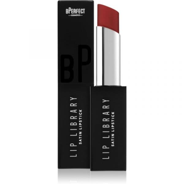 Bperfect Lip Library Satin Batom Cremoso Tom Scarlet 3 g