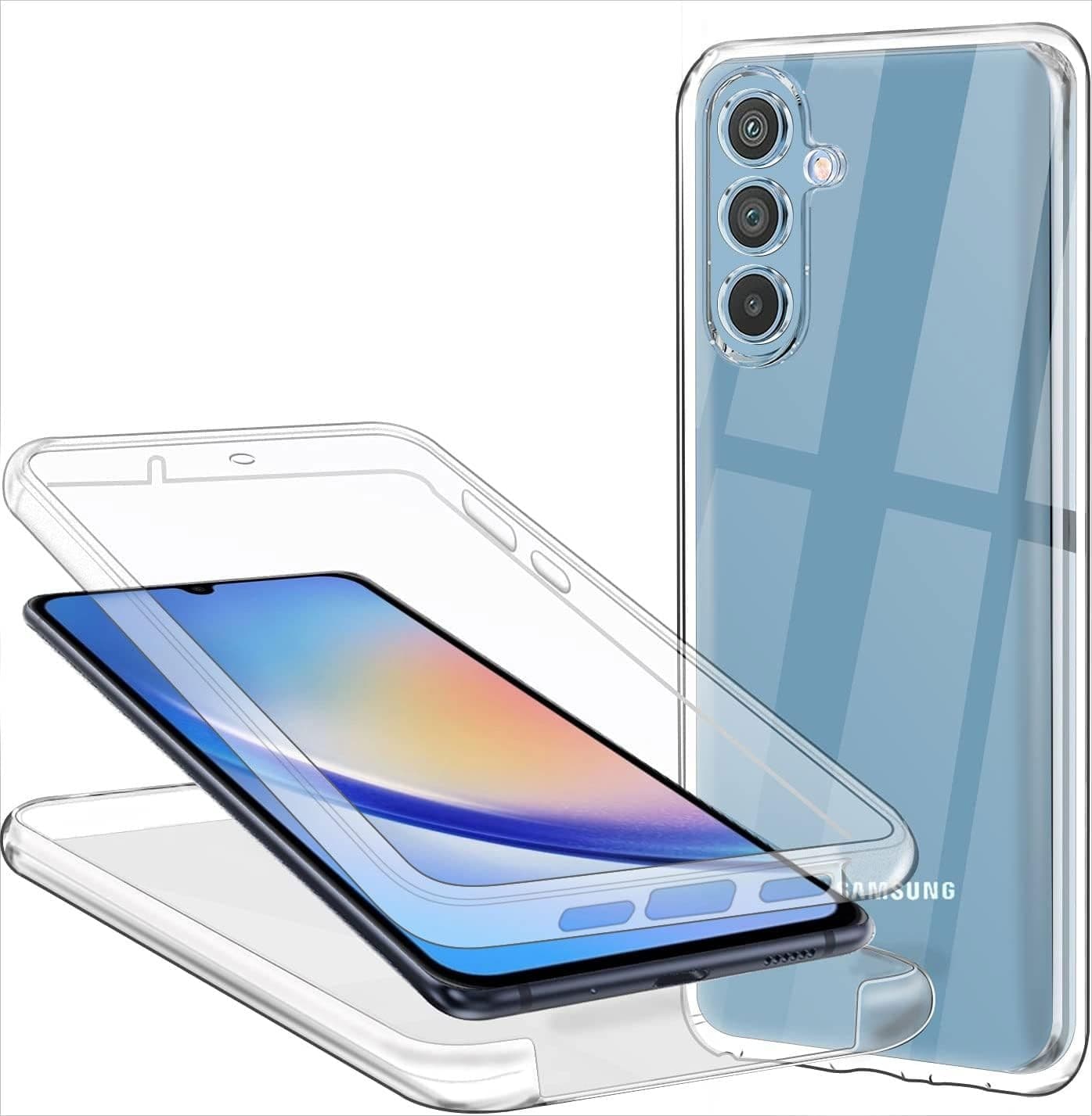 Capa Dupla 360 Samsung Galaxy A34 5G Transparente