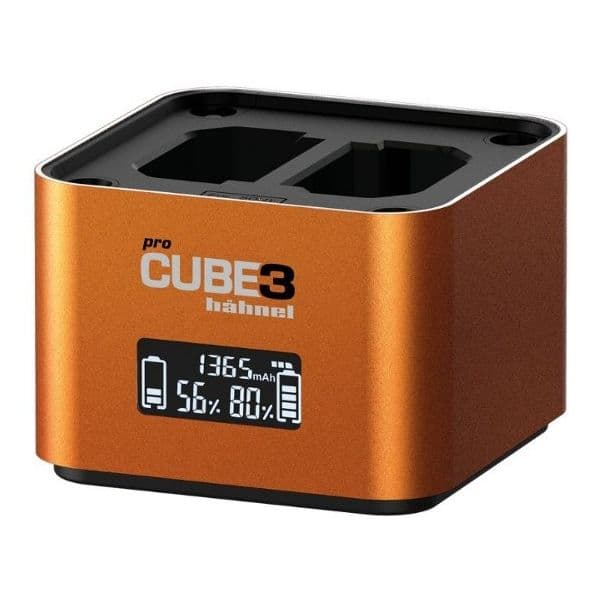 Hahnel ProCube3 Carregador Duplo USB Laranja