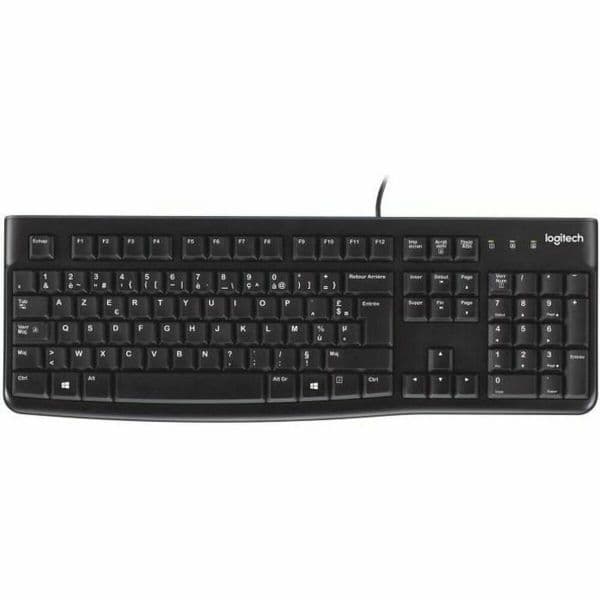 Teclado Logitech K120 Francês AZERTY Preto