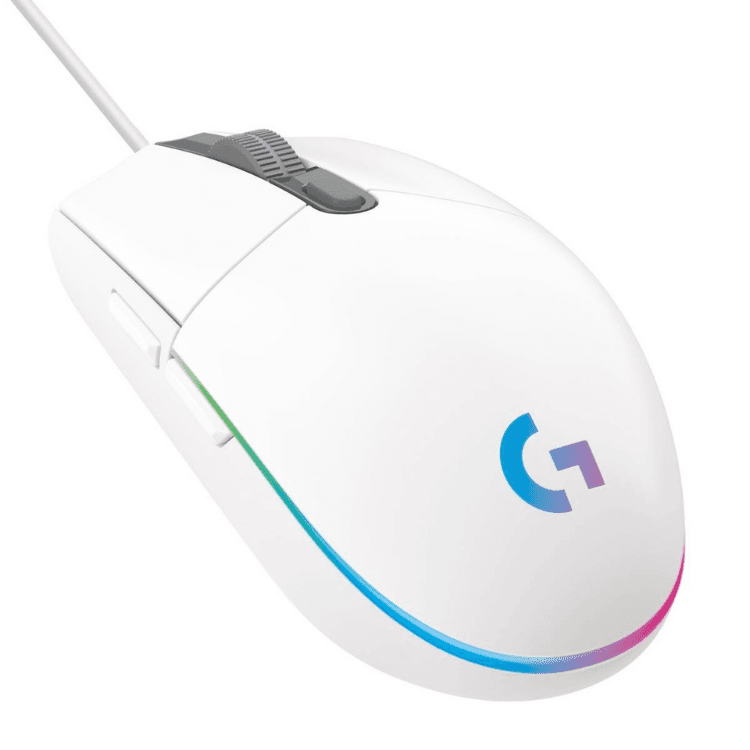 Logitech G203 Lightsync 2nd Gen Gaming Mouse 8000DPI RGB White - 910-005797