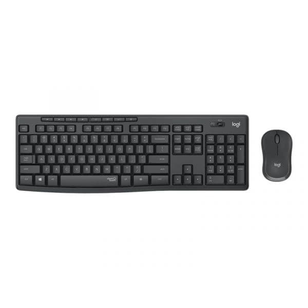 Teclado Logitech MK295 Silent - Conjunto de e Rato - sem Fios - 2.4 Ghz - Pan-nórdico - Grafite 920-009810 - 920-009810