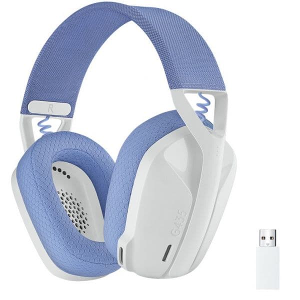 Logitech G435 LIGHTSPEED Gaming Sem Fios Branco