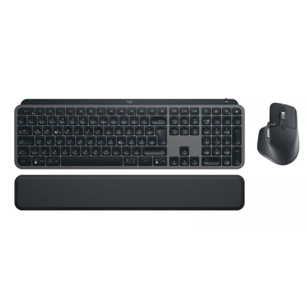 Teclado Logitech MX Keys Combo for Business Gen 2 Rato Sem Fios QWERTZ Alemão Graphite