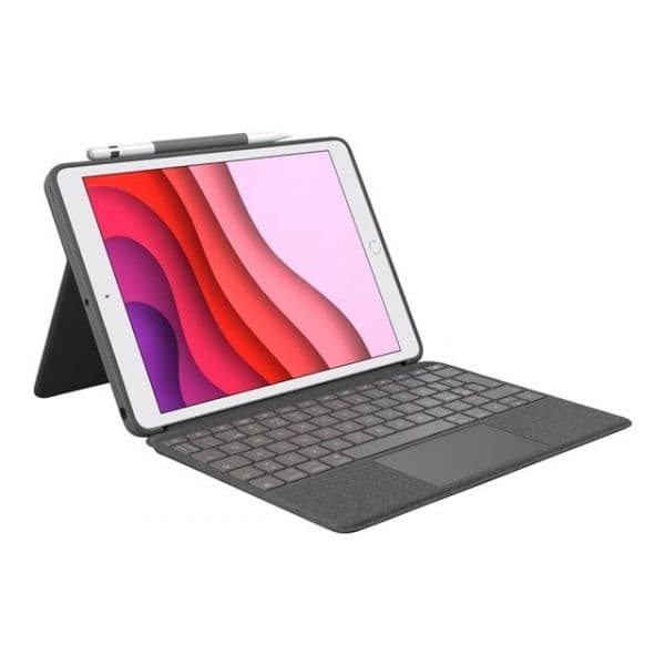 Logitech Combo Touch Teclado e Pasta de Folio com Trackpad Retroiluminação QWERTY Nórdico para Apple iPad 10.9" (10ª Geração) Oxford Grey