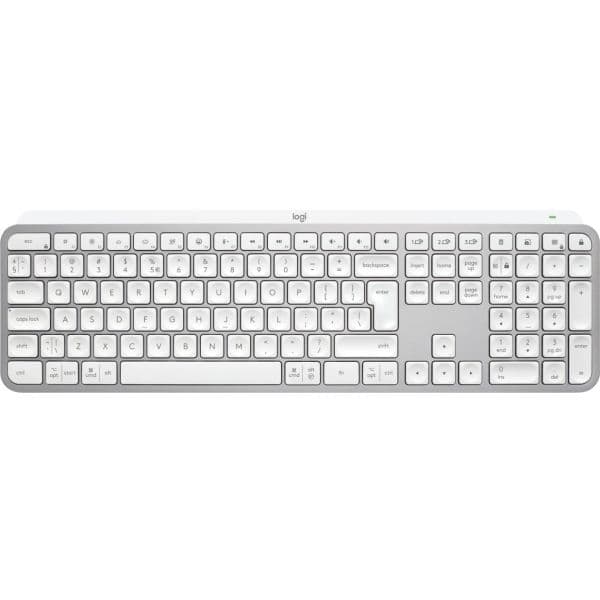 Teclado Logitech Master MX Keys S Sem Fios QWERTY Internacional UK Pale Grey