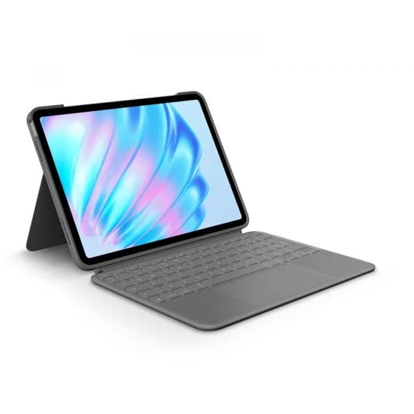 Logitech Combo Touch Teclado para iPad Air 11" (M2) e iPad Air (5.ª Geração) QWERTZ (DE) Oxford Gray