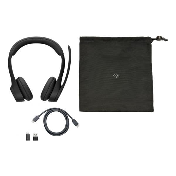 Logitech Zone 305 Auscultadores On-Ear Bluetooth Sem Fios USB-C Preto