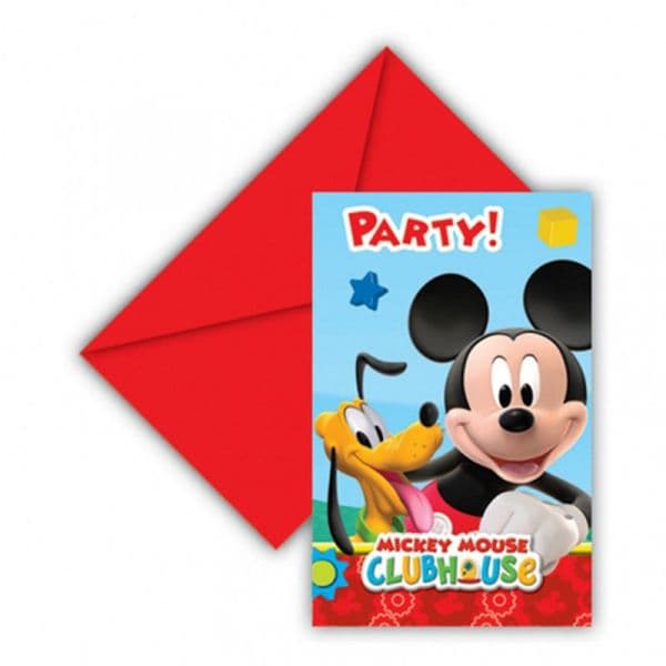 Decorata Party 6 un. Convites Disney Mickey Clubhouse - 200081513
