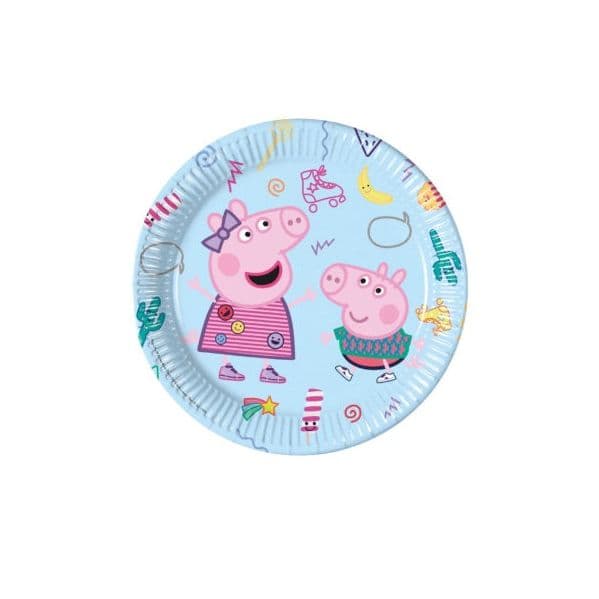 Procos 8 Pratos Grandes Porquinha Peppa - 3454713