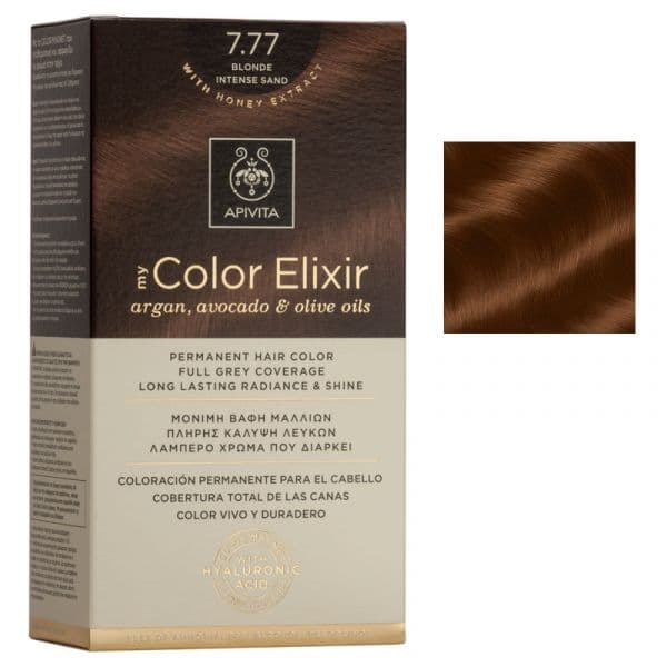 Apivita My Color Elixir Coloração Tom 7.77 Intense Slow Areia