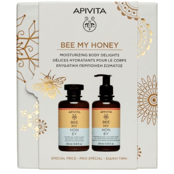 Apivita Bee My Honey Gel Duche 250ml + Leite Corporal 200ml Pack