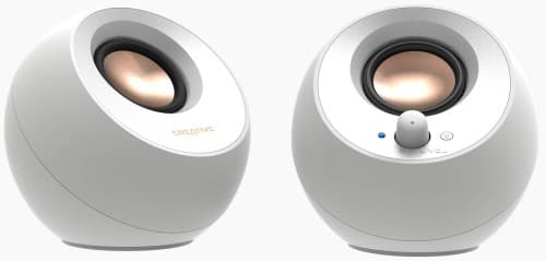 Creative Pebble V3 Colunas Bluetooth USB-C Jack Branco