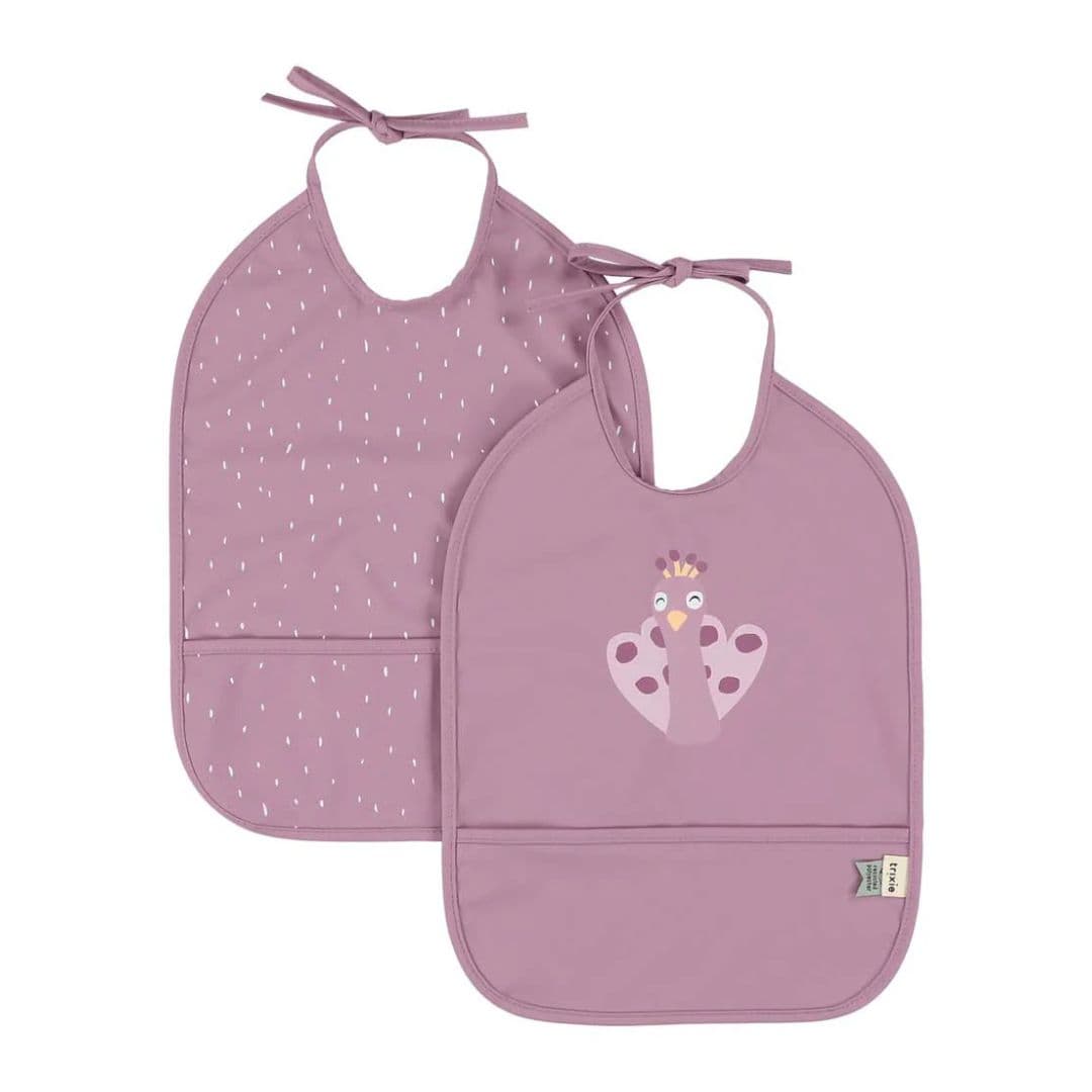 Trixie pack 2 babetes impermeáveis – mrs. peacock +0 meses