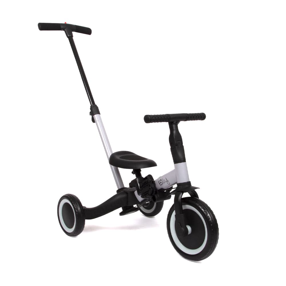 Bicicleta 4 em 1 com Pushbar Gio Black Gray Billy