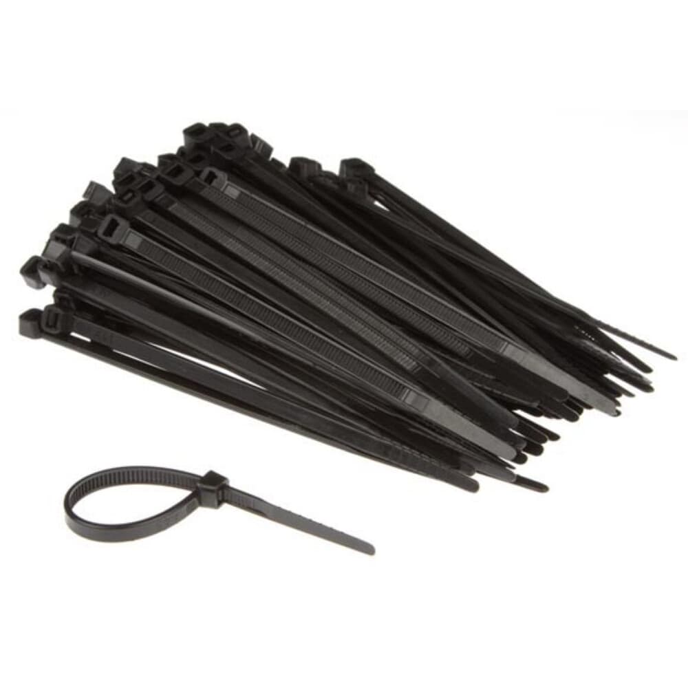 Abra adeira Pl stica (A x B) 120x4,6mm Preto 100un